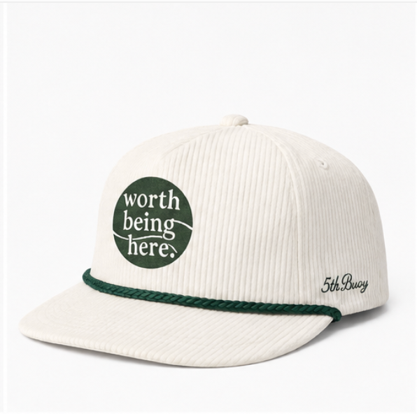 Corduroy Worth Being Here Rope Hat