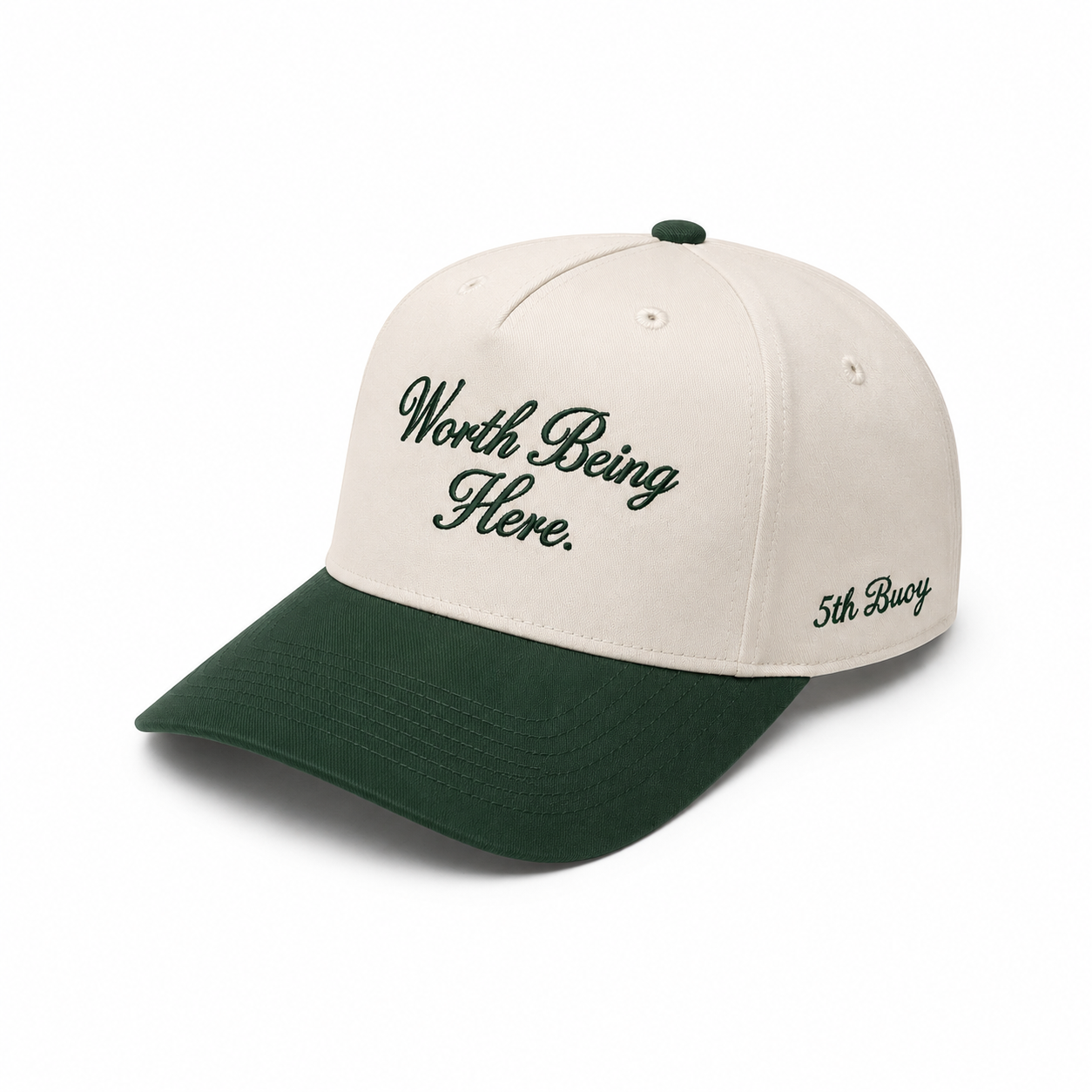 Structured Worth Being Here Snapback Hat